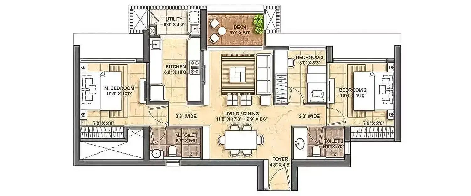 2 BHK Plan